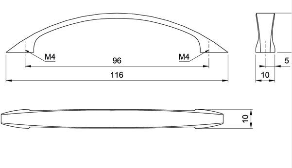 Диаметр ручки мм. Ручка us 2706/96 Amix a026-96/s. 148641 Ручка скоба Классик 5-001 96 хром. РСП-100 ручка-скоба чертеж. Ручка для тумбочек, ручка-скоба 96мм хром матовый.